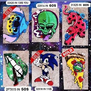 Cotton 100% HANDMADE Rugs/wall hangings 🧵